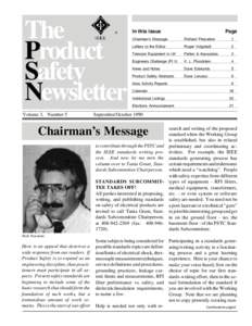 The Product Safety Newsletter ®