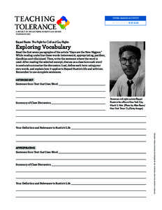 Bayard Rustin / Community organizing / Martin Luther King /  Jr. / Philosophical logic / Pacifism / Rustin / Relevance / Heterosexism / Sentence / Linguistics / Gender / Science