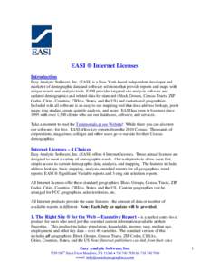 EASI Enterprise-Wide Licneses