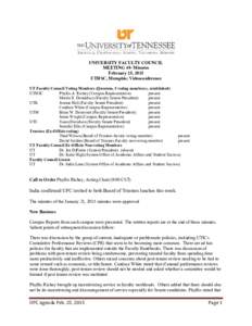 Academia / University governance / Education / Academic Senate / Academic administration / University of Tennessee / Tennessee