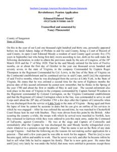 Albemarle County /  Virginia / Affidavit / Charles Cornwallis /  1st Marquess Cornwallis / Fluvanna County /  Virginia / Albemarle /  North Carolina / Charlottesville /  Virginia / British people / Charlottesville metropolitan area / Geography of the United States / Virginia