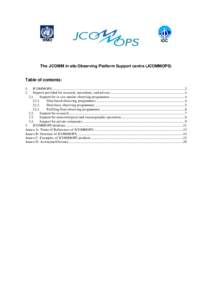 WMO  IOC The JCOMM in situ Observing Platform Support centre (JCOMMOPS)