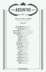 Lucid / Pontarlier / Obsello Absenta / Pernod Ricard / La Fée Absinthe / Absinthe / Distillation / Bitters