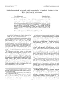 Journal of Personality and Social Psychology 2005, Vol. 89, No. 3, 395– 406 Copyright 2005 by the American Psychological Association/$12.00 DOI: 