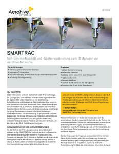 case study  SMARTRAC Self-Service-Mobilität und -Gästerregistrierung dank ID Manager von Aerohive Networks Herausforderungen