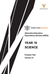 Year 10 Science Practice Test v01