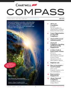 compass MAY 2014 A Publication of ChArtwell COMPLIANCE | SPECIAL EDITION ICBA 	   Chartwell Compliance provides a one-stop shop