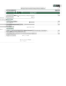 Michigan State University College of Human Medicine Pages 44–59 Vol: 3, Issue: Spring, 2014  Spring, 2014