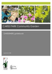 CARSS PARK Community Garden    GARDENERS guidebook