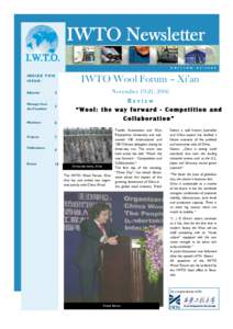 IWTO Newsletter I.W.T.O. E D I T I O N INSIDE THIS ISSUE: