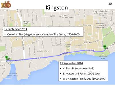 Kingston  12 September 2014 • Canadian Tire (Kingston West Canadian Tire Store; [removed]September 2014