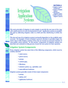 SECTION 4  Irrigation Application Systems