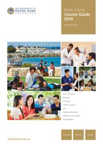 Notre Dame Course Guide 2016 International  Arts & Sciences