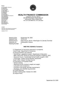 Members Sen. Patricia Miller, Chairperson Sen. Gary Dillon Sen. Beverly Gard Sen. Connie Lawson Sen. Ryan Mishler