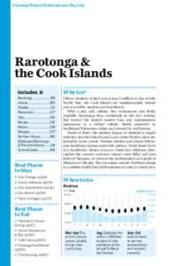 ©Lonely Planet Publications Pty Ltd  Rarotonga & the Cook Islands Why Go? Rarotonga ..................... 199