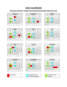 Microsoft Word[removed]HAC and Rec Meetings Calendar.docx