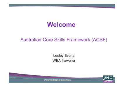 Department of Education /  Employment and Workplace Relations / Training package / Skill / Management / Education / Education in Australia / Atkinson Center for a Sustainable Future / Cornell University