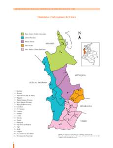 OBSERVATORIO DEL PROGRAMA PRESIDENCIAL DE DERECHOS HUMANOS Y DIH  Municipios y Sub-regiones del Chocó Bajo Atrato (Urabá chocoano)