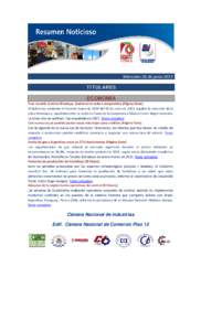 Miércoles 26 de junio 2013 TITULARES ECONOMÍA Tras revertir la mina Himalaya, Gobierno la cede a cooperativa (Página Siete) El Gobierno, mediante el Decreto Supremo 1619 del 19 de junio de 2013, legalizó la reversió