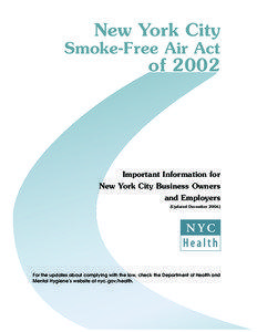 New York City Smoke-Free Air Act