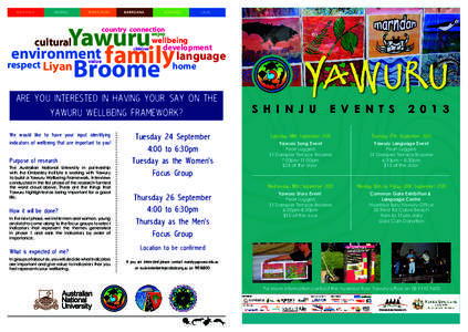 yawuru shinju event flyer PRINT