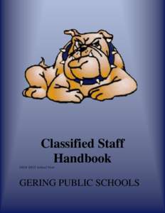Classified Staff HandbookSchool Year GERING PUBLIC SCHOOLS
