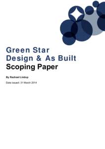 Microsoft Word - Green Star Design As Built Scoping Paper FINAL