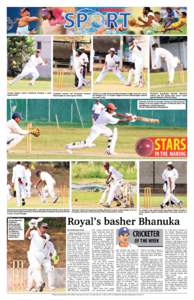 Ananda skipper Dinesh Chandimal attempts a catch against Royal Josephian captain and off-spinner Sameera Weerasinghe in action against Trinity