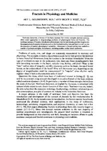 THE YALE JOURNAL OF BIOLOGY AND MEDICINE), Fractals in Physiology and Medicine ARY L. GOLDBERGER, M.D.,a AND BRUCE J. WEST, Ph.D.b  aCardiovascular Division, Beth Israel Hospital, Harvard Medical School