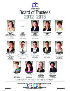 Board of Trustees 2012–2013 Vacant Lynn Scott