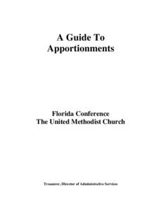 A Guide To Apportionments Florida Conference The United Methodist Church