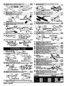 339 Curare 40: 1420mm; low wing; trike; .40 engine; 4 or 5 ch .............................$[removed]Curare 60: 1640mm; low wing; trike; .61 engine; 4 or 5 ch .............................$[removed]Gee Bee Super Sports