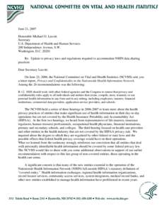 Microsoft Word - Letter to Secretary[removed]Non-covered entity on Letterhead.doc