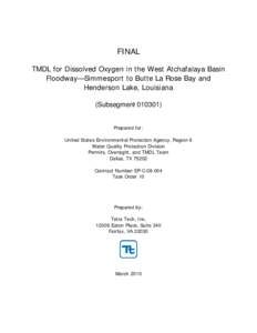 Data Review and Technical Approaches for Klamath and Lost River TMDL Modeling