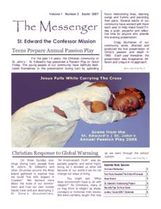 Volume 1 Number 3  Easter 2007 The Messenger St. Edward the Confessor Mission