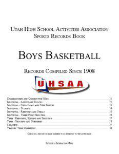 Utah High School Activities Association Sports Records Book