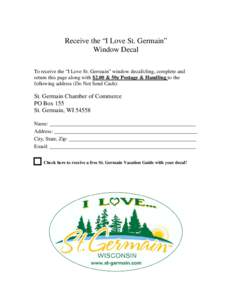 Microsoft Word - I Love St Germain Decal Request