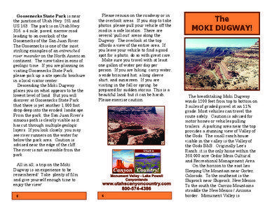 Colorado Plateau / Utah State Route 261 / Valley of the Gods / Cedar Mesa / Muley Point / Goosenecks State Park / San Juan County /  Utah / Utah / Geography of the United States