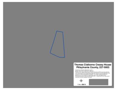 Service Layer Credits: Sources: Esri, DeLorme, NAVTEQ, USGS, NRCAN, METI, iPC, TomTom Thomas Claiborne Creasy House Pittsylvania County, [removed]