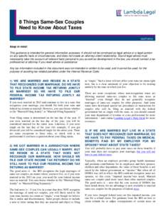 In 2006, the State of Washington enacted the landmark Anderson-Murray Antidiscrimination Law to protect lesbian, gay, bisexual and transgender (LGBT) people from discrimination through Washington’s Law Against Discrimi