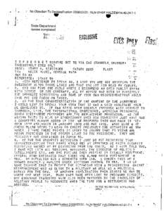 Telegram to General Haig from Henry A. Kissinger, [removed]