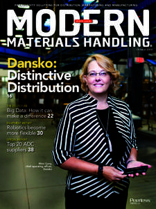 PRODUCTIVITY SOLUTIONS FOR DISTRIBUTION, WAREHOUSING AND MANUFACTURING  mmh.com ® October 2013