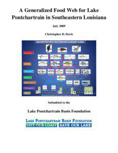 A Generalized Food Web for Lake Pontchartrain in Southeastern Louisiana July 2009