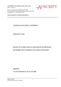 AUSCRIPT AUSTRALASIA PTY LTD ABN[removed]Level 10, 15 Adelaide St BRISBANE Qld[removed]PO Box[removed]George Street Post Shop Brisbane Qld[removed]Tel:([removed]Fax:([removed]