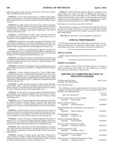 382  JOURNAL OF THE SENATE skills that people needed at home, on the farm, and in their communities, including financial skills, and WHEREAS, in 1919, Junior Achievement, a nonprofit youth organization, was founded to wo