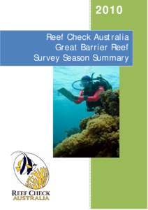 2010  Reef Check Australia Great Barrier Reef Survey Season Summary  1