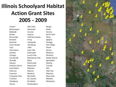 Illinois Schoolyard Habitat Action Grant Sites[removed]Aviston Beckemeyer Belleville