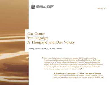 Next Page  » One Charter Two Languages