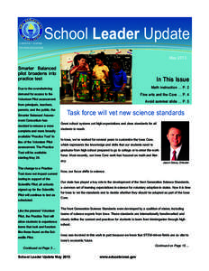 A MONTHLY JOURNAL  School Leader Update FOR IOWA EDUCATORS