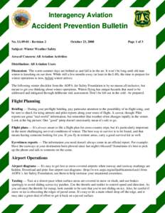 Interagency Aviation  Accident Prevention Bulletin No. IA[removed]Revision 2  October 23, 2008